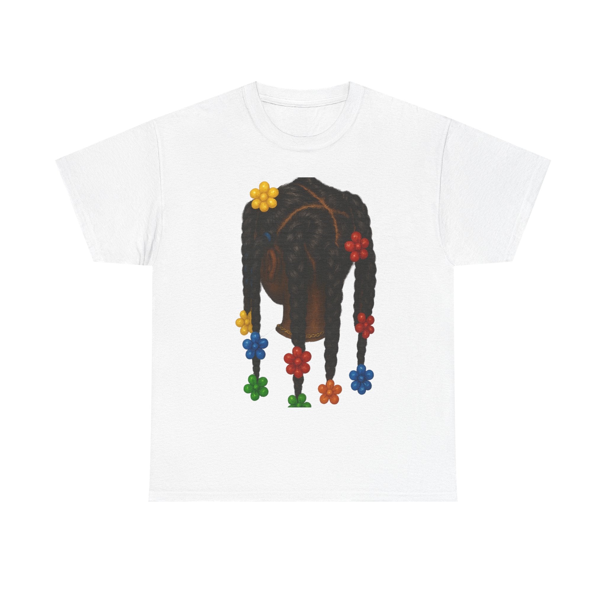 Colourful Floral Hair T-Shirt