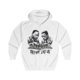 MLK & Malcolm X 'THEY NOT LIKE US' Unisex Pullover Hoodie