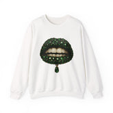 Gemstone Lips Unisex Crewneck Sweatshirt - Stylish & Comfortable