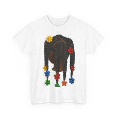 Colourful Floral Hair T-Shirt