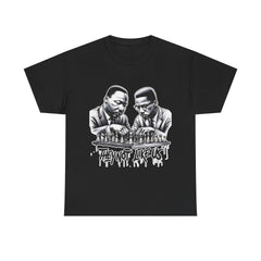 MLK & Malcolm X 'THEY NOT LIKE US' Unisex Heavy Cotton Tee