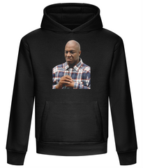 Deebo heavyweight pullover hoodie in Deep Black with front kangaroo pocket