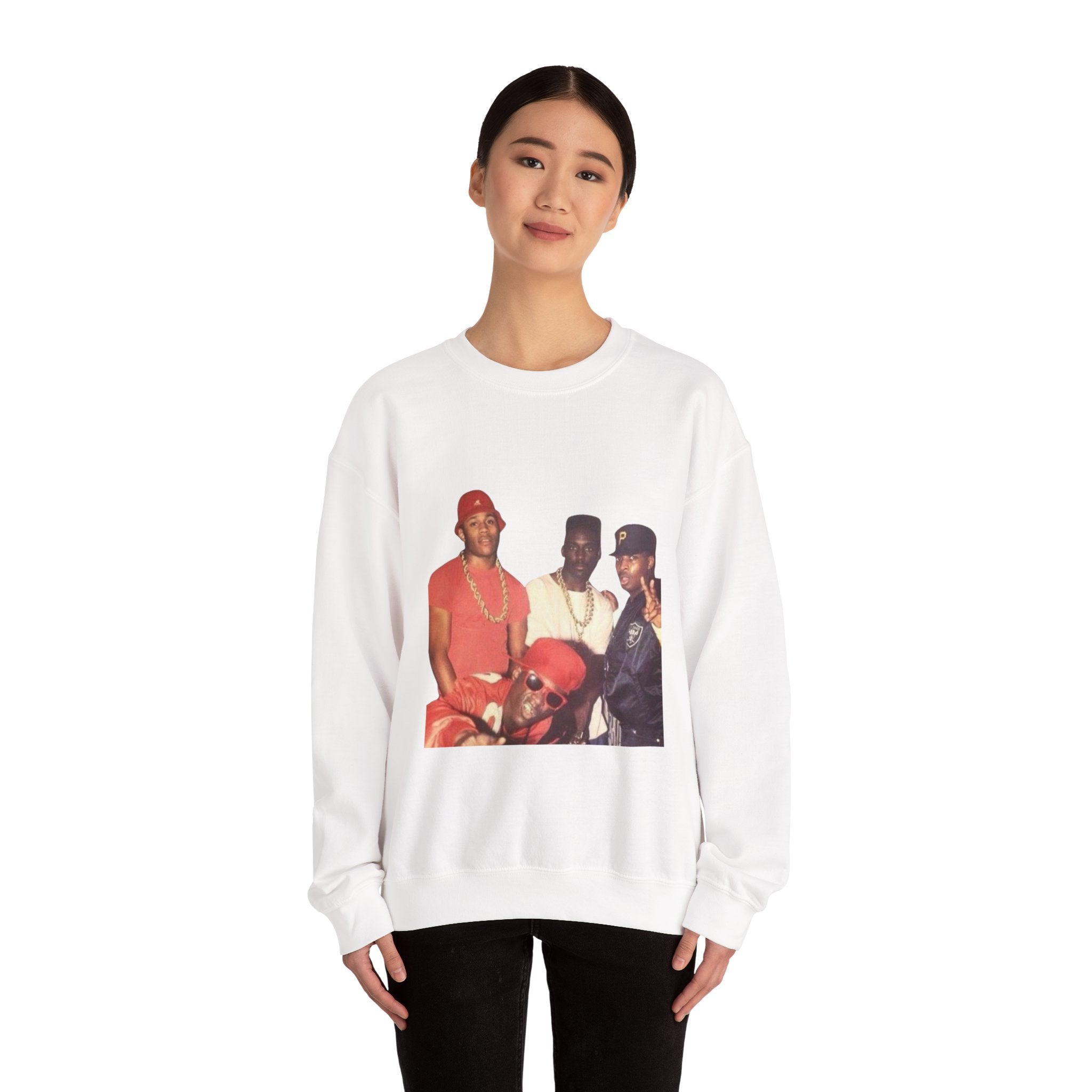 Retro Hip Hop Crewneck Sweatshirt - Classic 90s Style