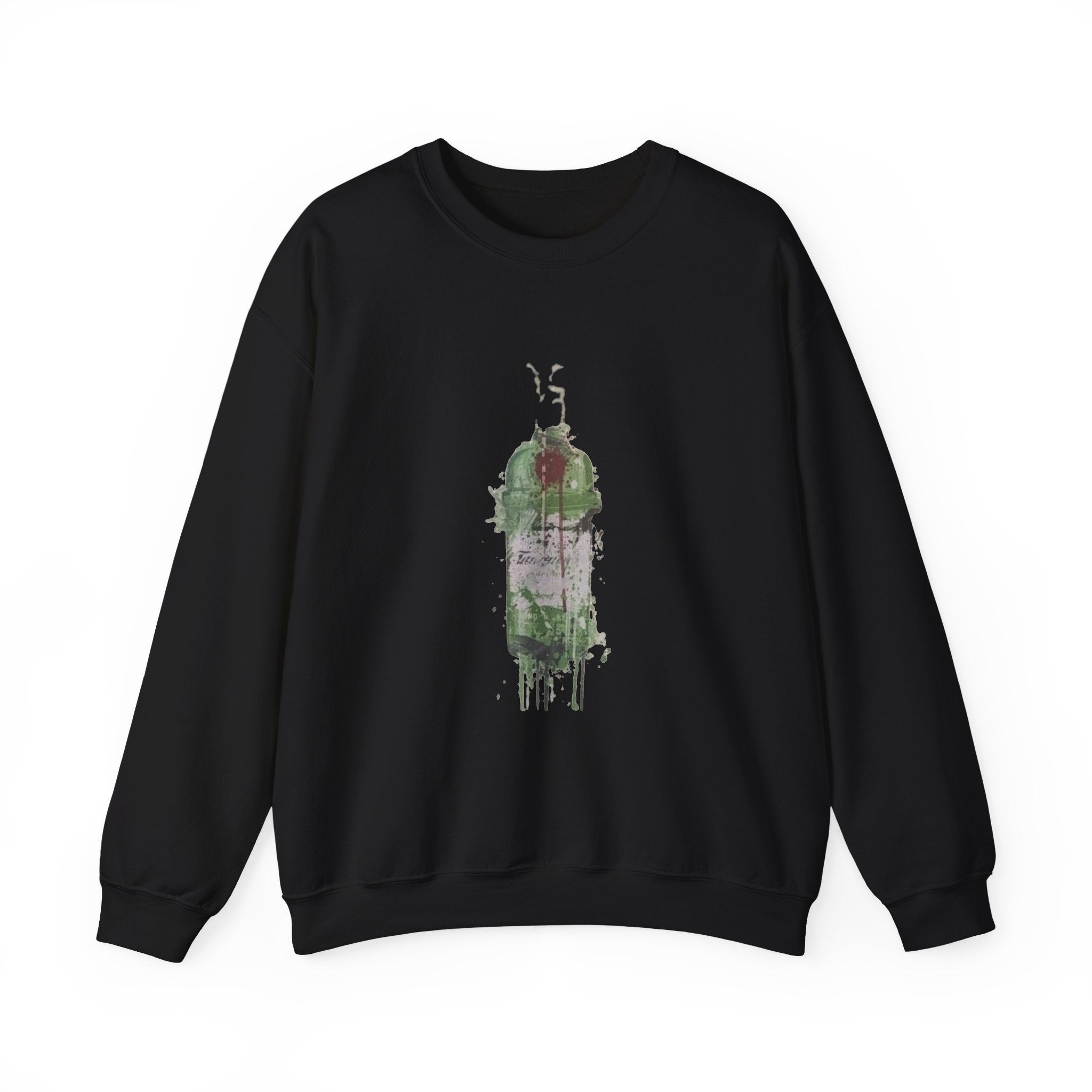 Artistic Green Bottle Crewneck Sweatshirt, Unisex Heavy Blend™