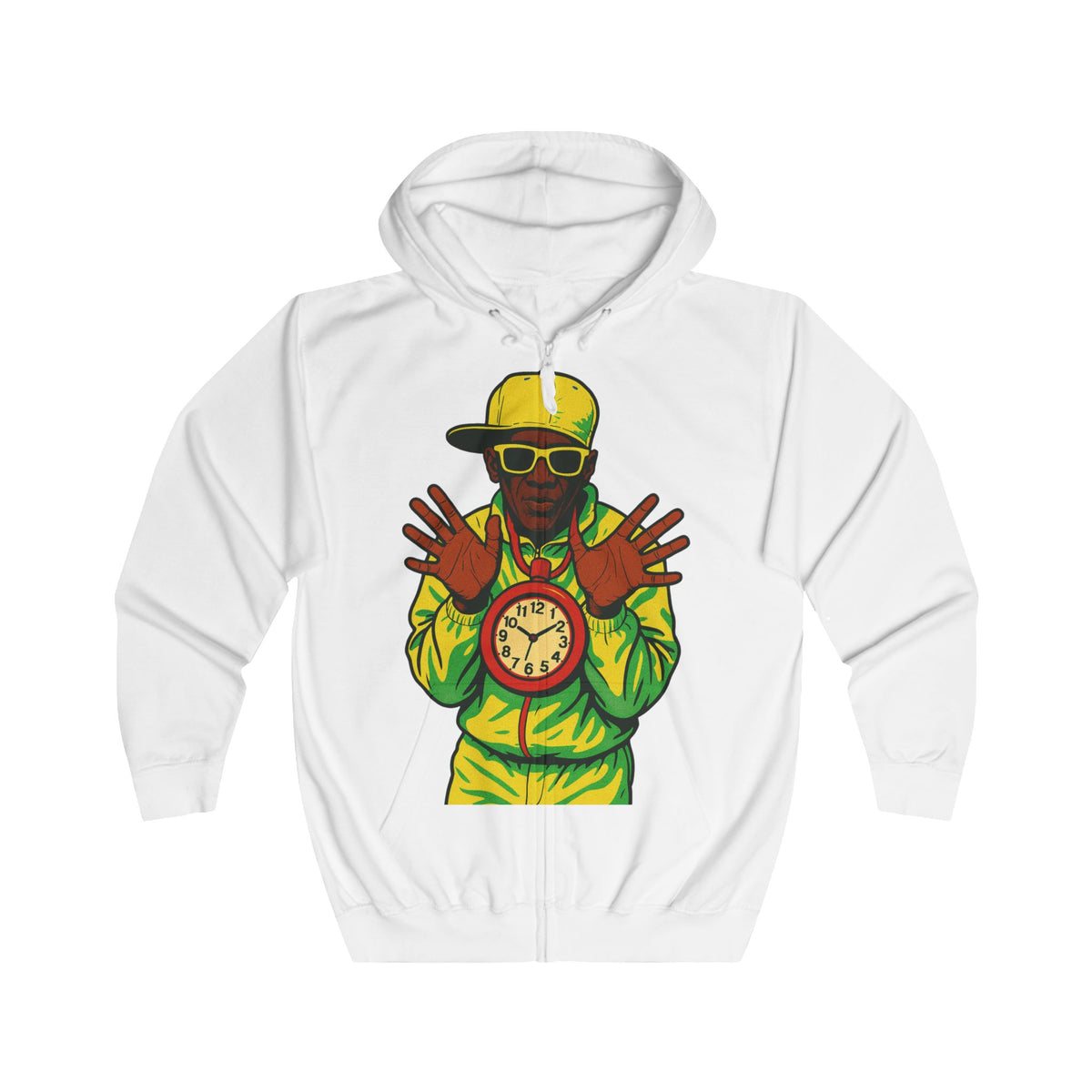 Flavor Flav “Time’s Up” Unisex Pullover Hoodie - Vibrant Streetwear Gear