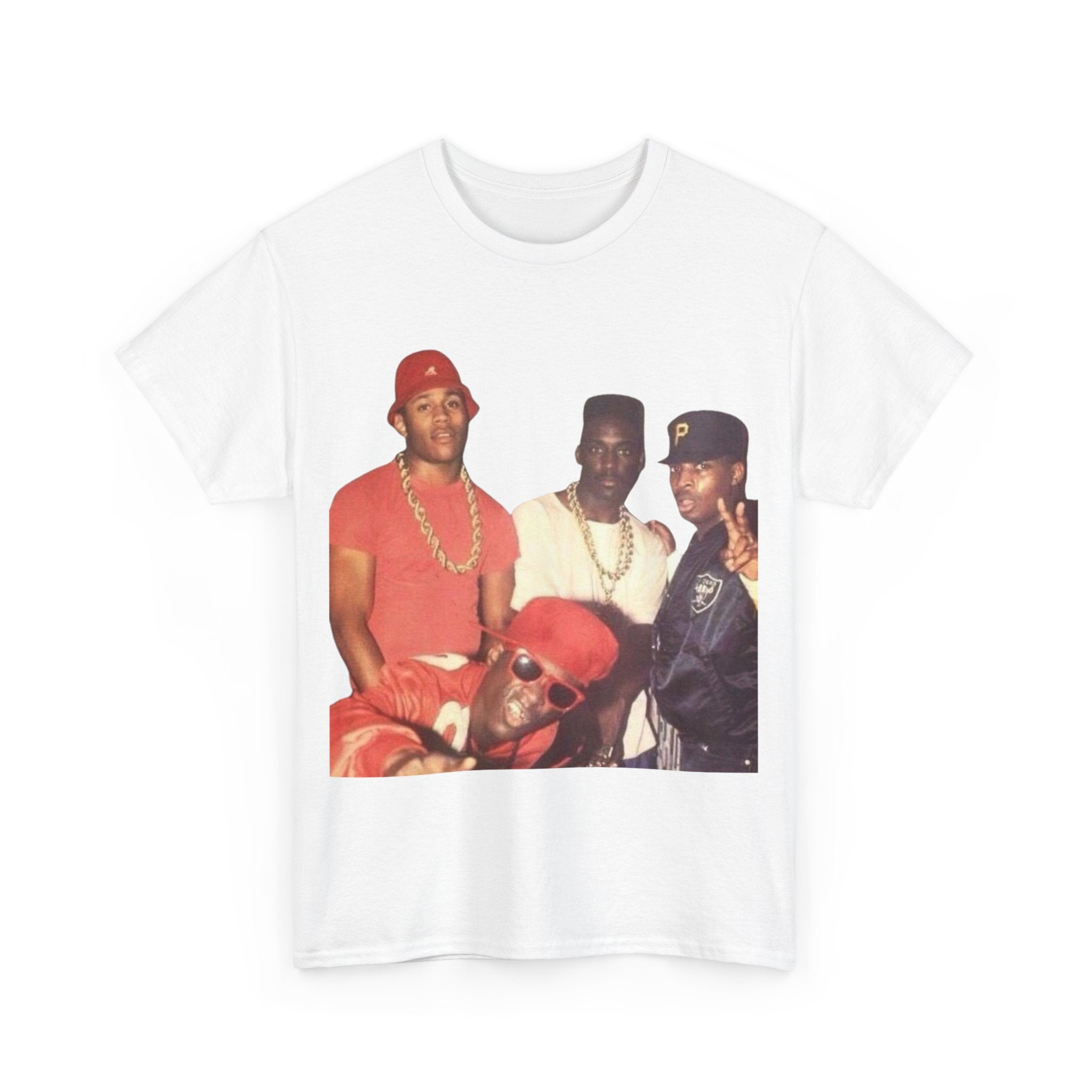 Retro Hip Hop Unisex Heavy Cotton Tee - Vintage Style Streetwear