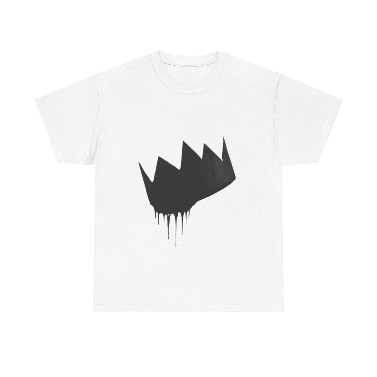Crown Drip Unisex Heavy Cotton Tee, Casual T-Shirt, Streetwear, Gift for Artists, Festival Wear, Graphic Tee