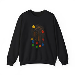 Colorful Flower Braid Crewneck Sweatshirt – Unisex Heavy Blend™