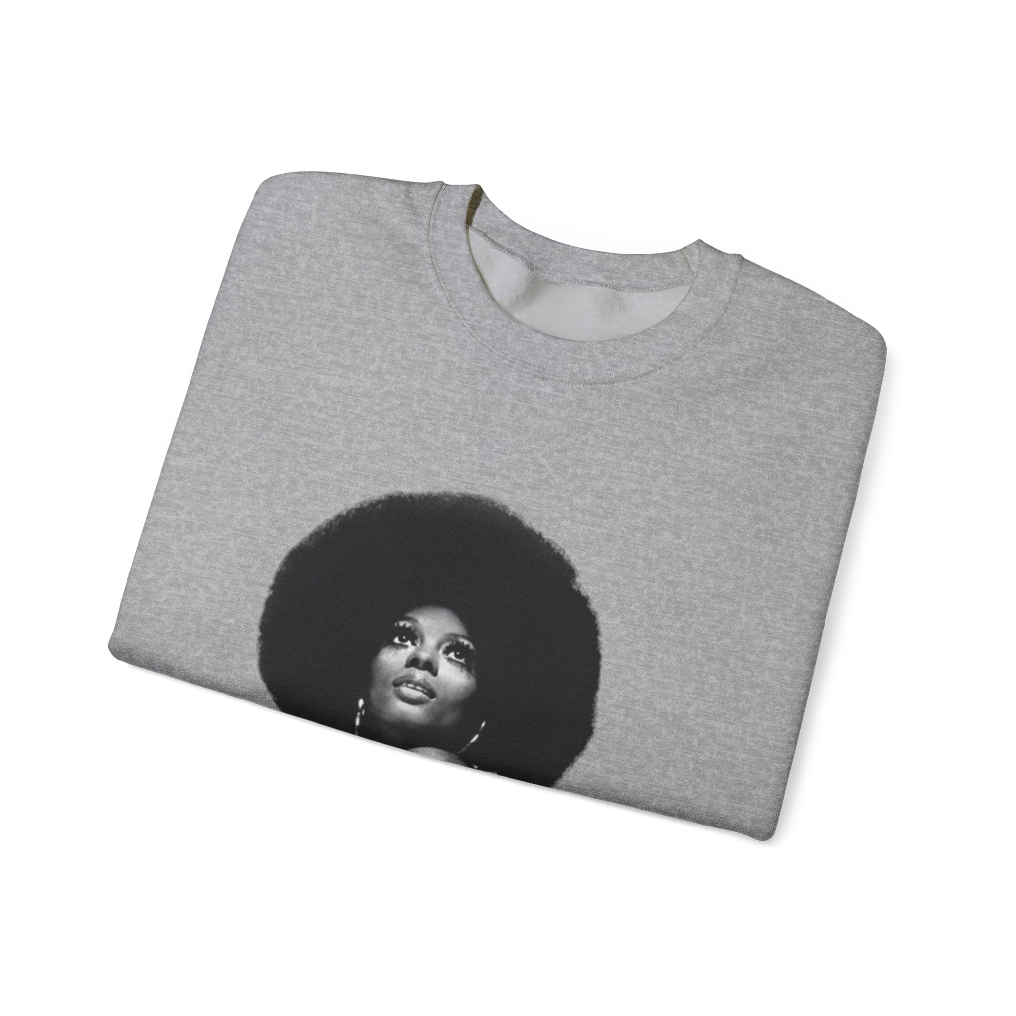 Diana Ross Empowering Afro-Inspired Unisex Crewneck Sweatshirt