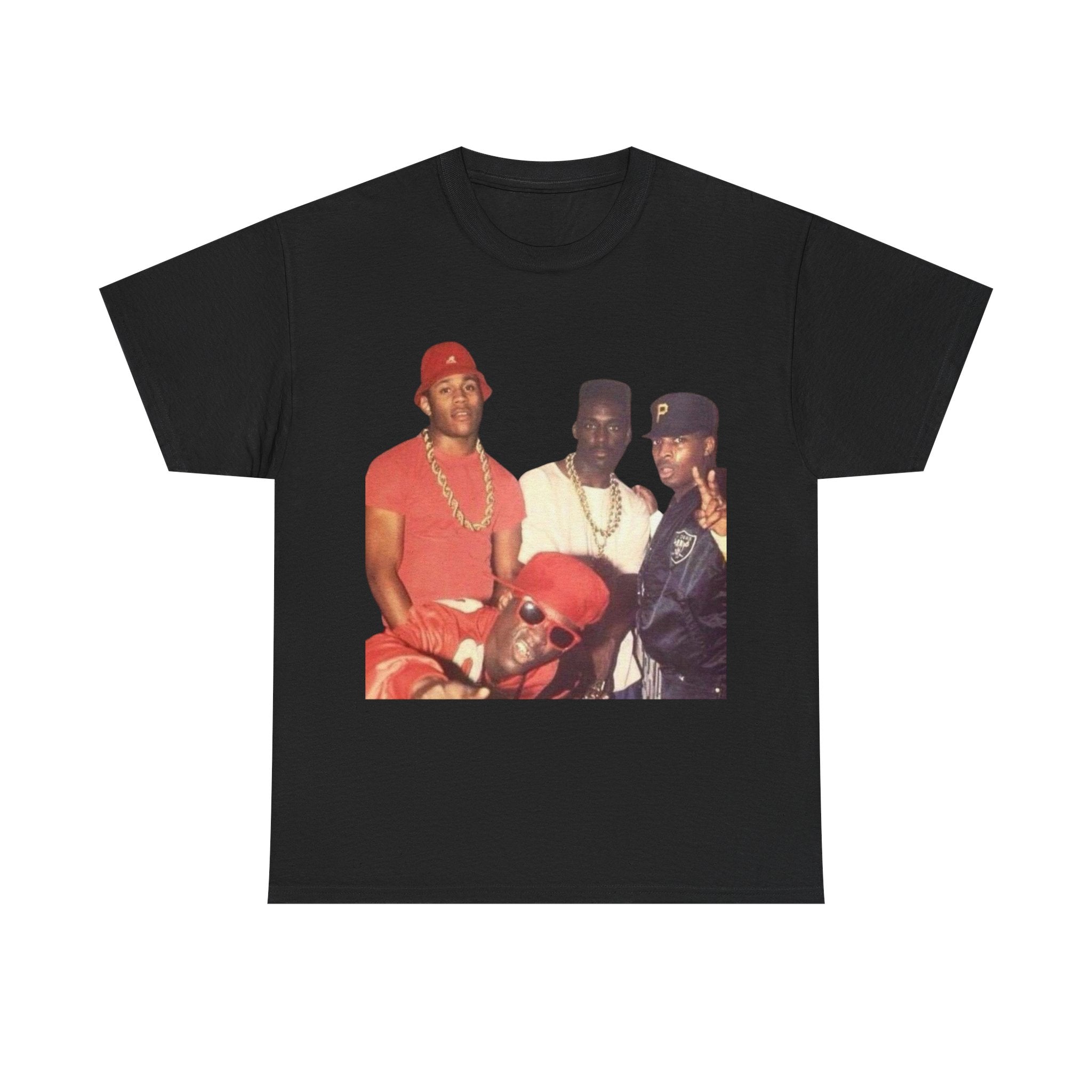 Retro Hip Hop Unisex Heavy Cotton Tee - Vintage Style Streetwear