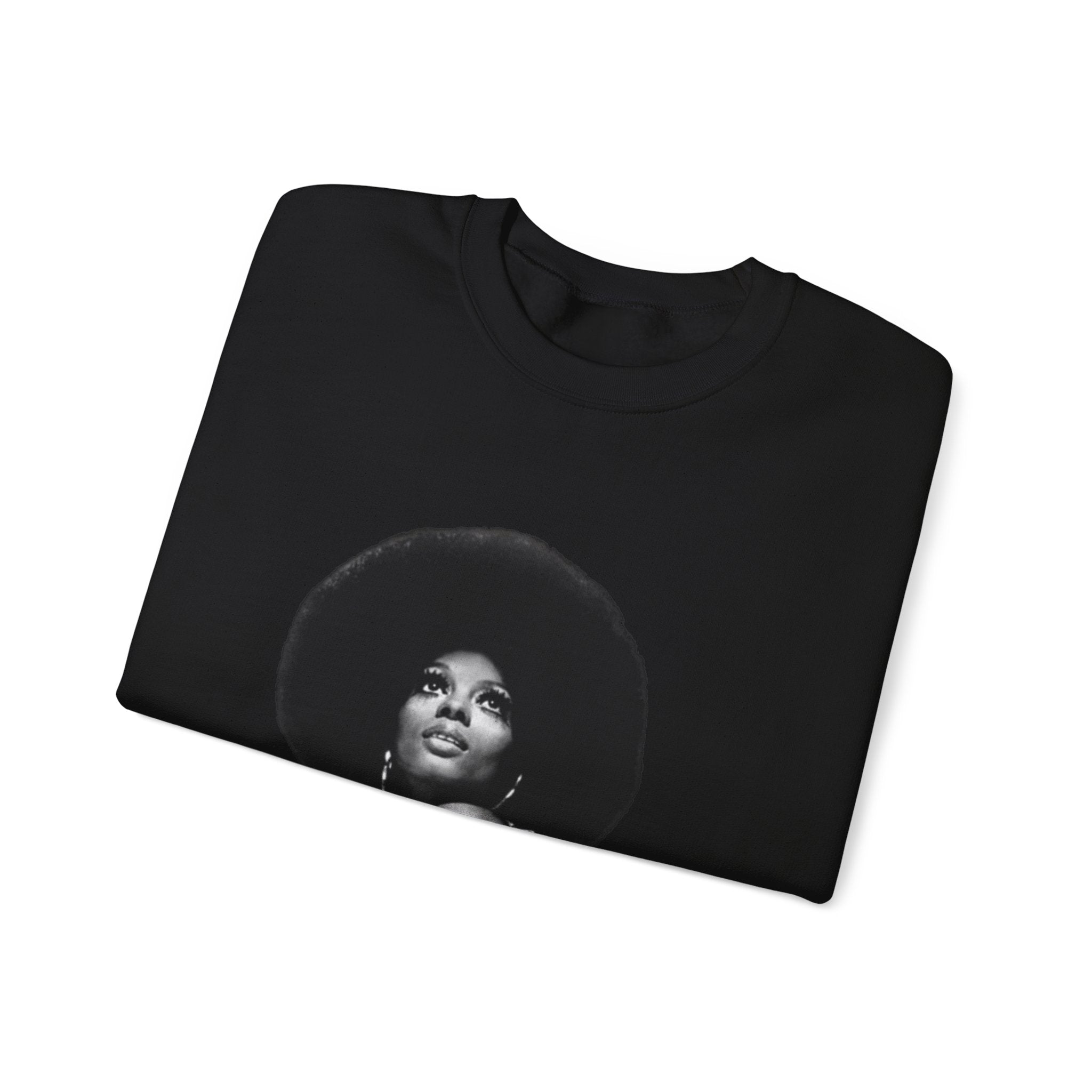 Diana Ross Empowering Afro-Inspired Unisex Crewneck Sweatshirt