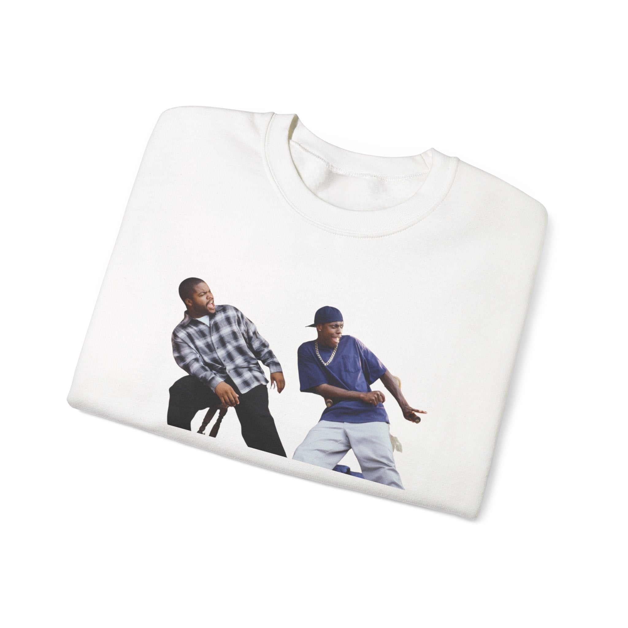 “Daaamn!” Reaction Crewneck Sweatshirt Craig (Ice Cube) and Smokey (Chris Tucker)
