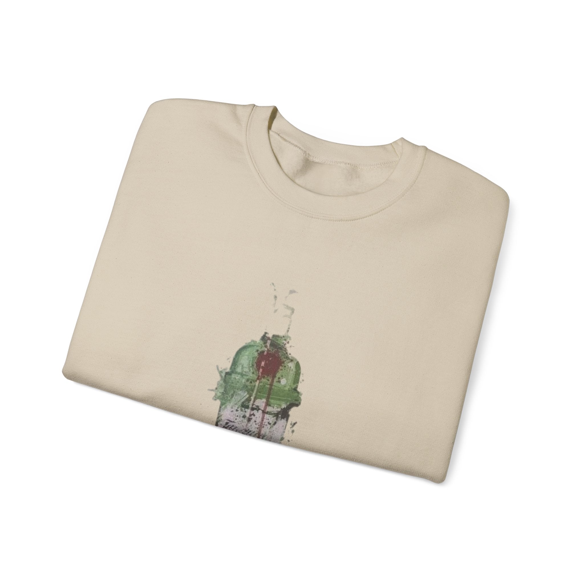 Artistic Green Bottle Crewneck Sweatshirt, Unisex Heavy Blend™