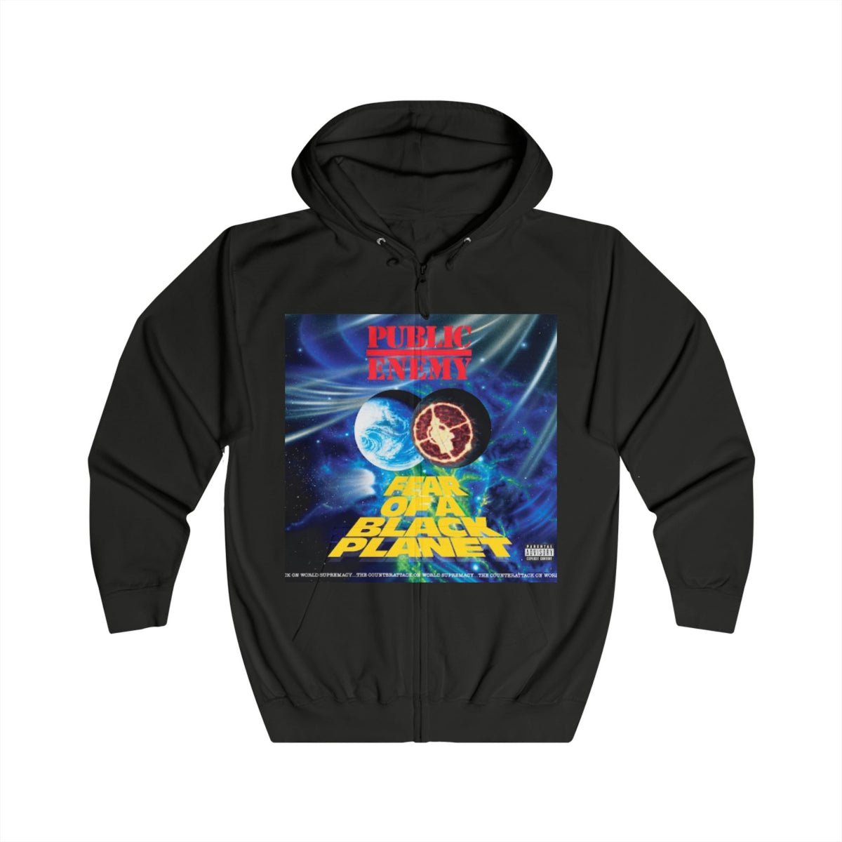 90s Hip Hop Fear of a Black Planet by Public Enemy  Fashion Hoodie -