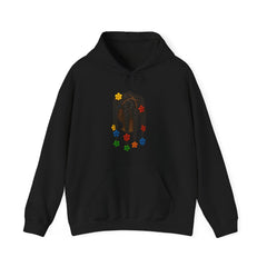 Colorful Flower Braid Unisex Hooded Sweatshirt - Cozy & Stylish
