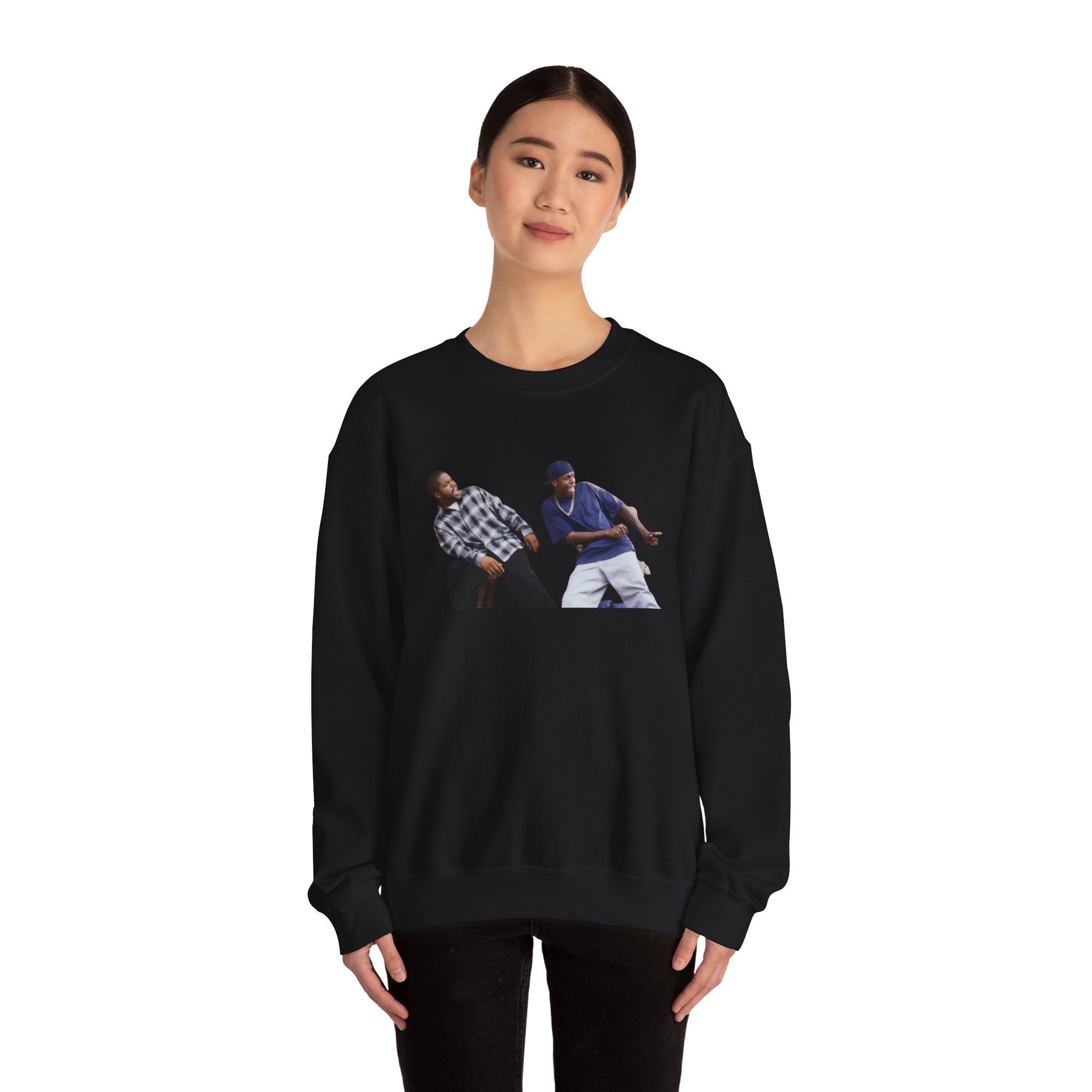 “Daaamn!” Reaction Crewneck Sweatshirt Craig (Ice Cube) and Smokey (Chris Tucker)