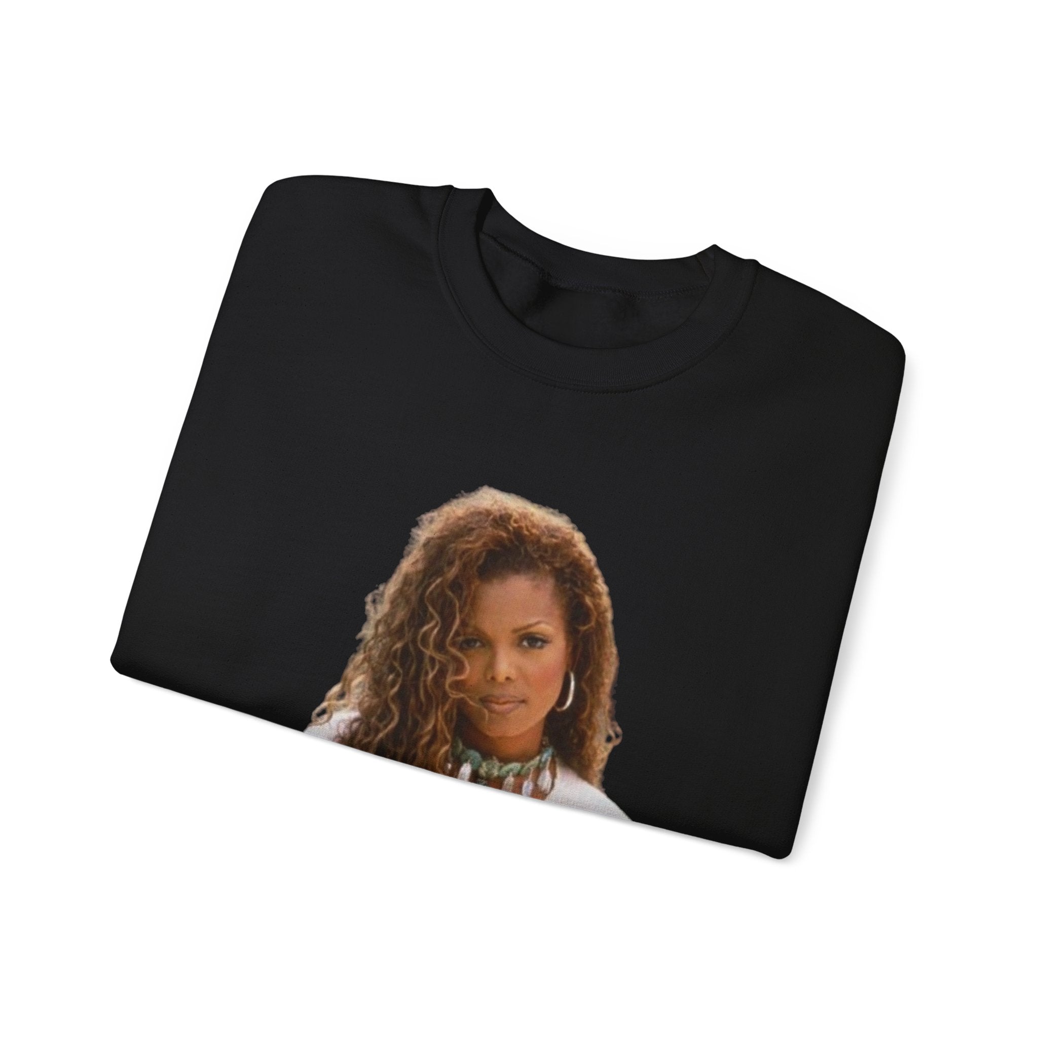 Janet Jackson Celebrity Crewneck Sweatshirt - Vintage Style