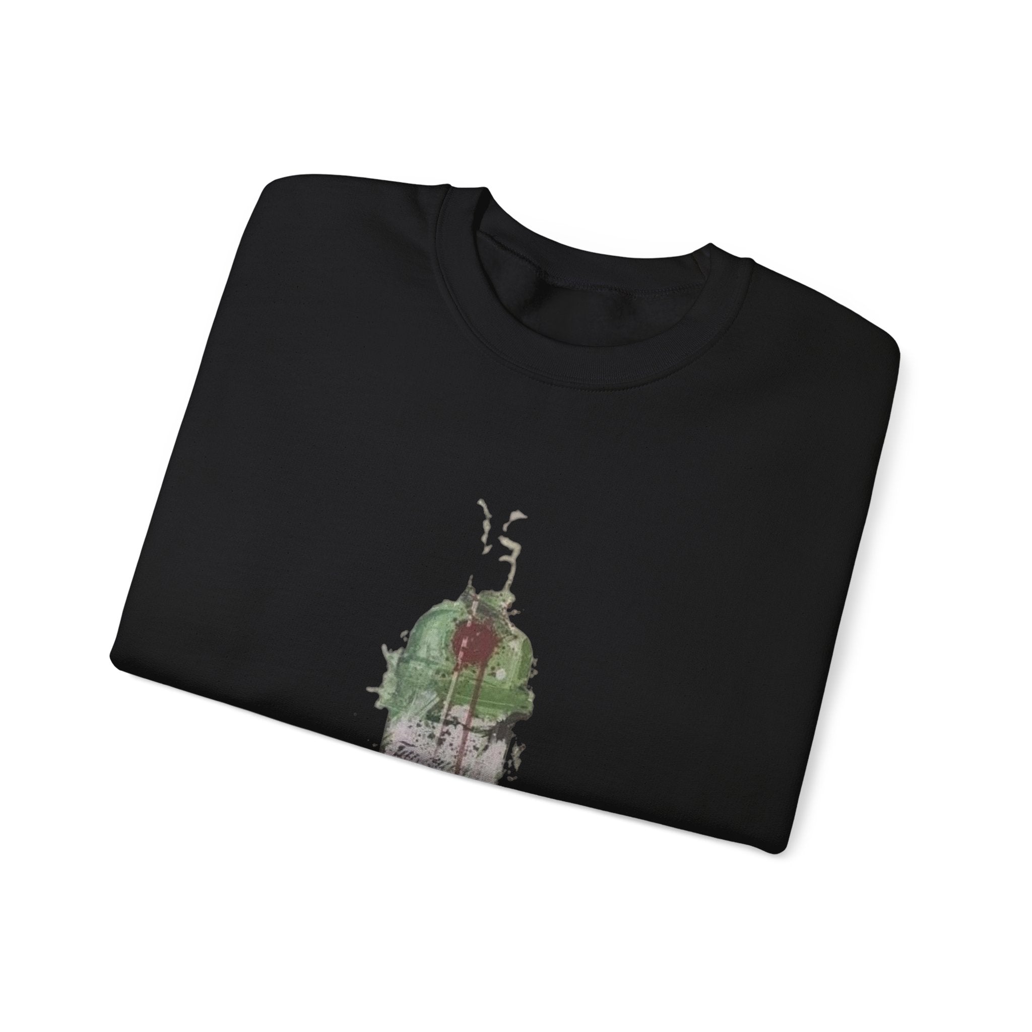 Artistic Green Bottle Crewneck Sweatshirt, Unisex Heavy Blend™