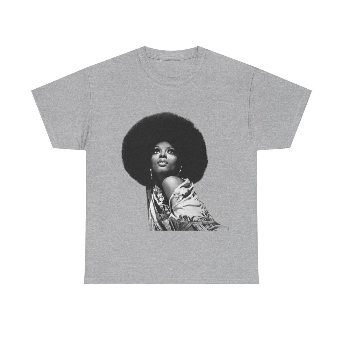 Diana Ross Empowered Afro Love Unisex Heavy Cotton Tee