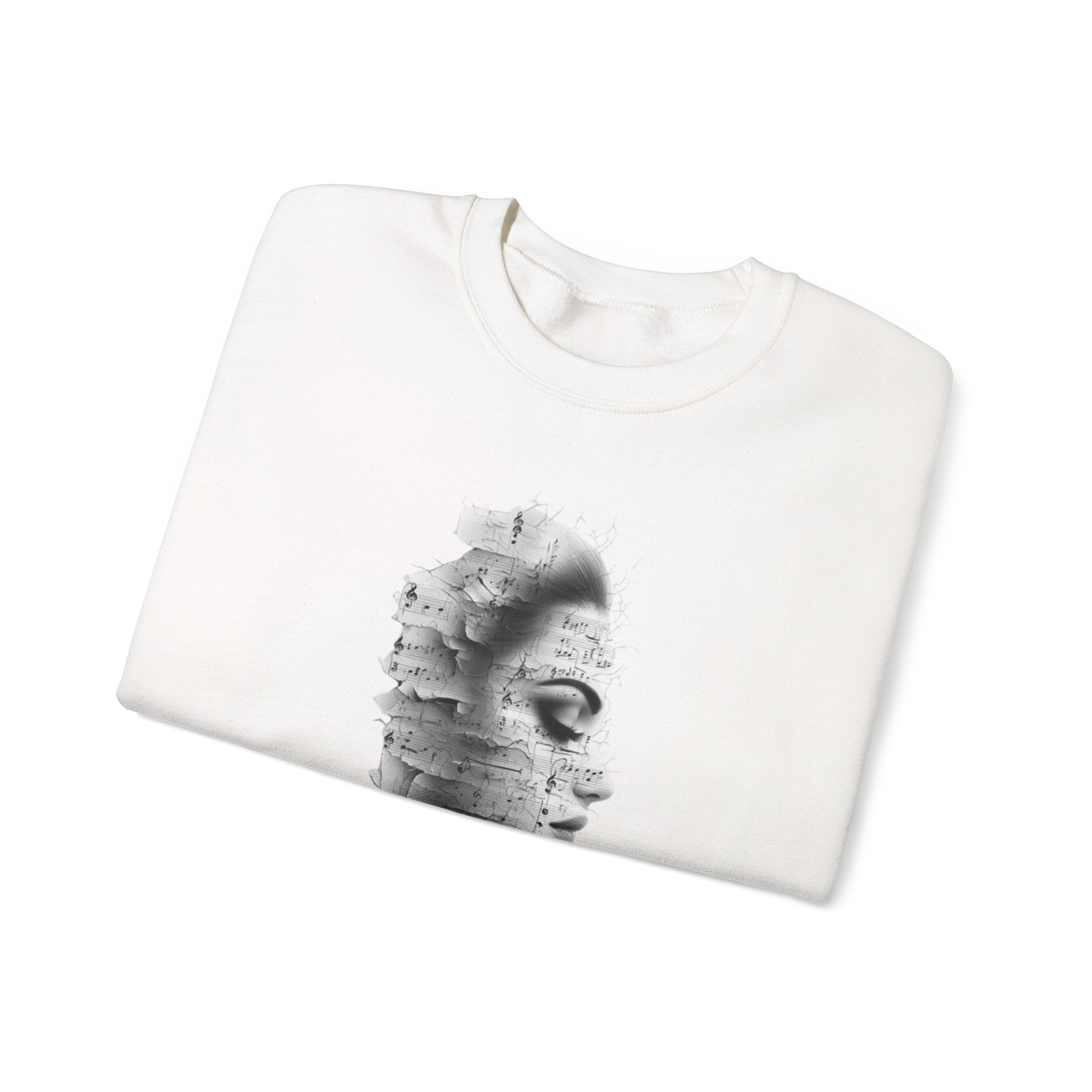 Silent Melodies Crewneck Sweatshirt for Creative Souls