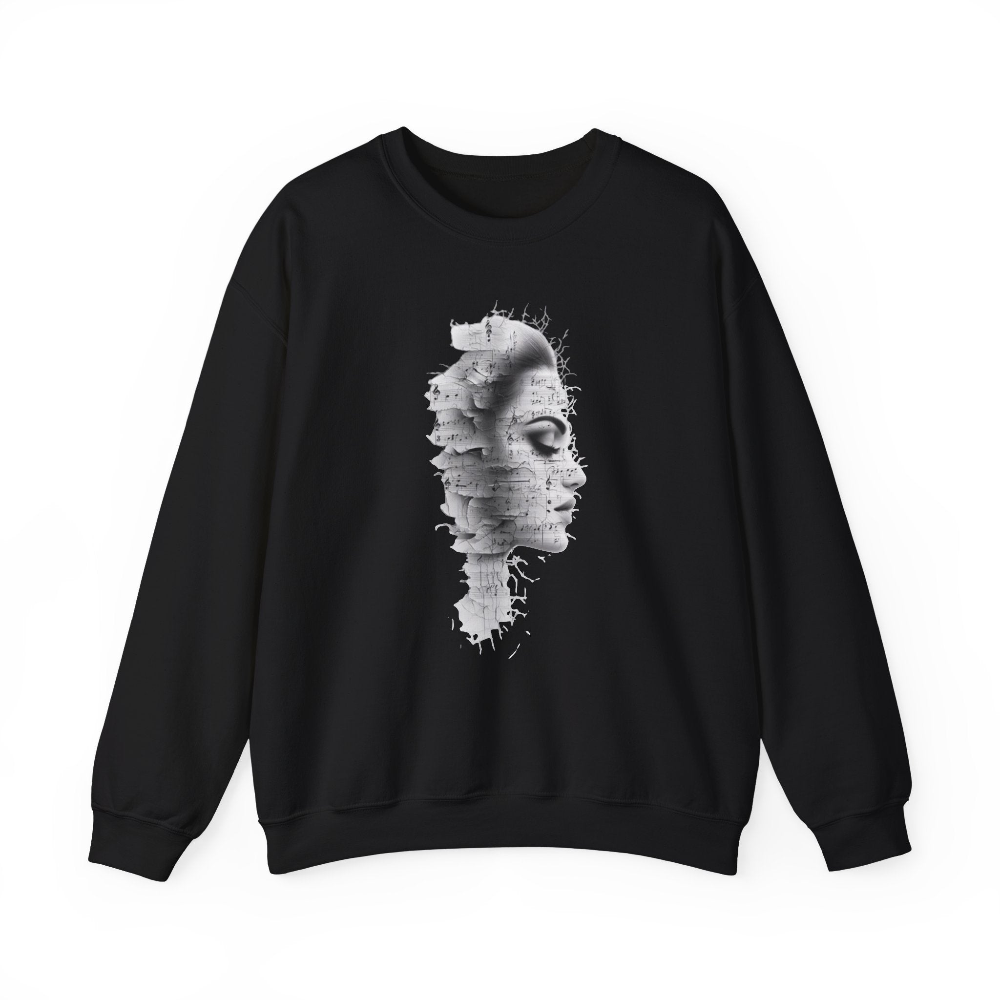 Silent Melodies Crewneck Sweatshirt for Creative Souls
