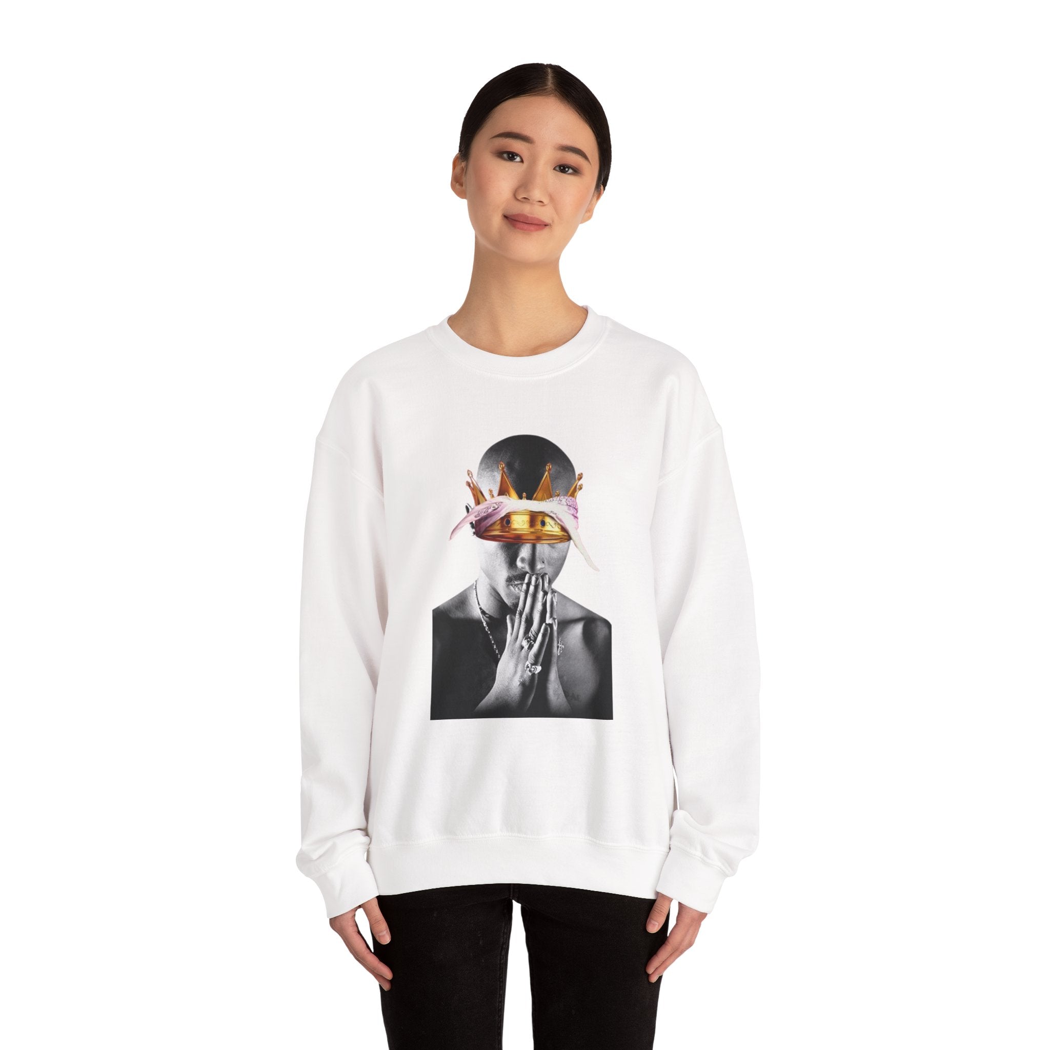 2pac Praying Unisex Crewneck Sweatshirt