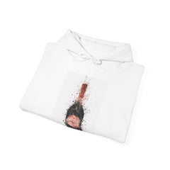 Champagne Graffiti Unisex Hooded Sweatshirt - Cozy & Stylish