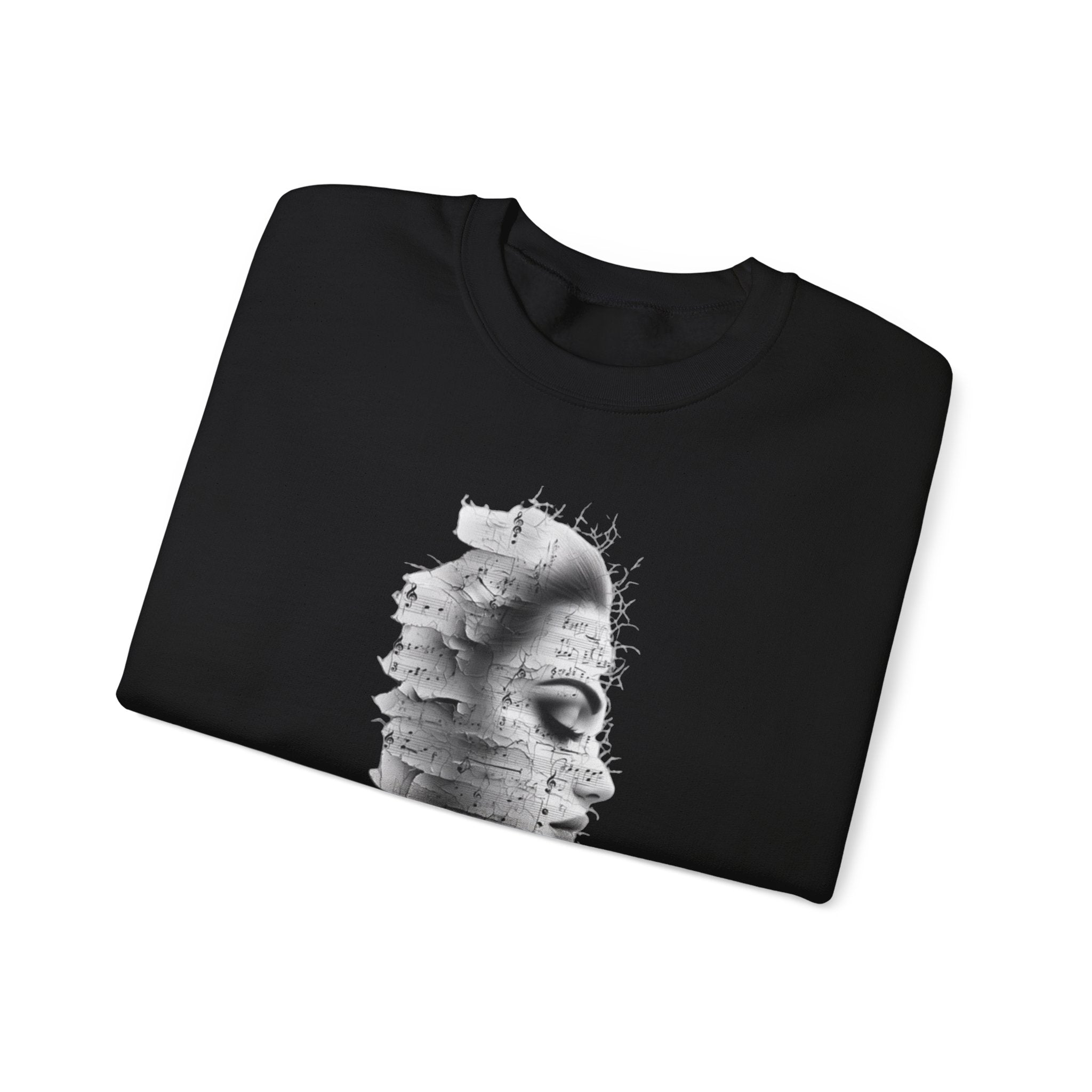 Silent Melodies Crewneck Sweatshirt for Creative Souls
