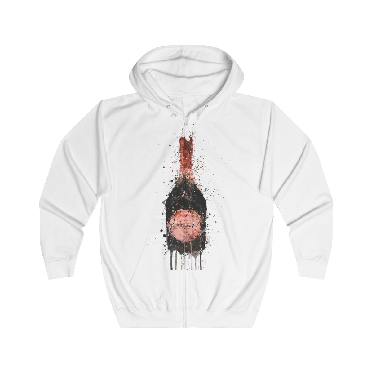 Champagne Graffiti Unisex Hoodie - Unique Fashion Statement for Wine Lovers