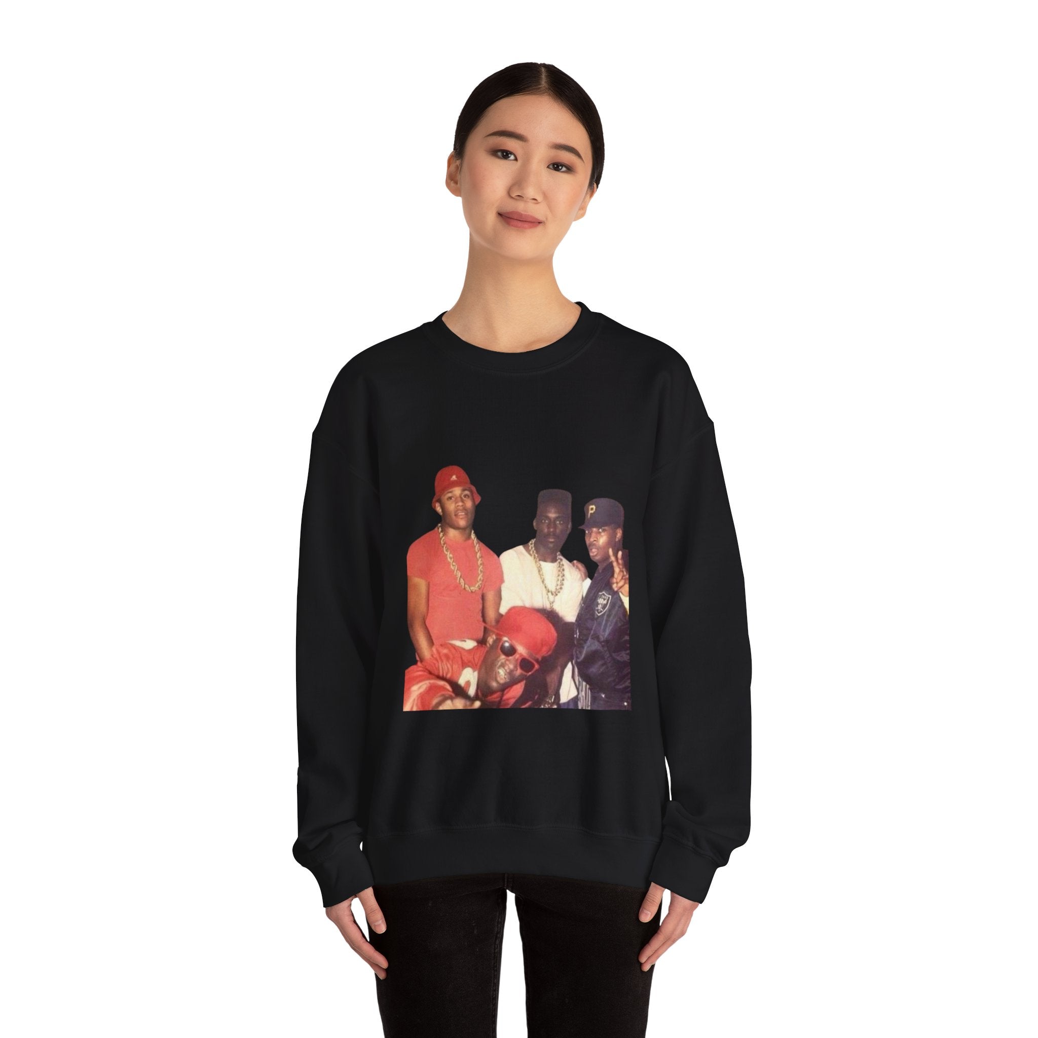 Retro Hip Hop Crewneck Sweatshirt - Classic 90s Style
