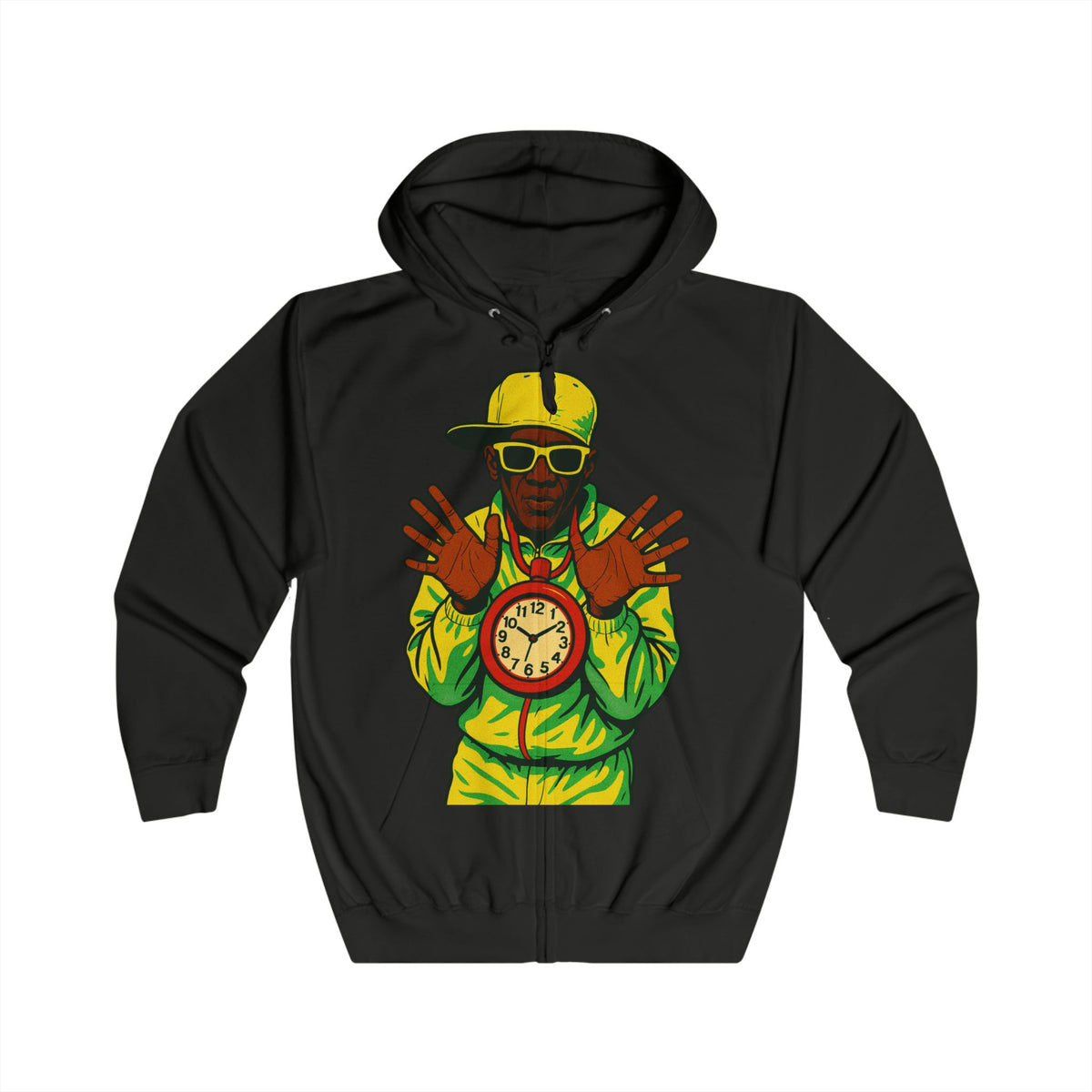 Flavor Flav “Time’s Up” Unisex Pullover Hoodie - Vibrant Streetwear Gear