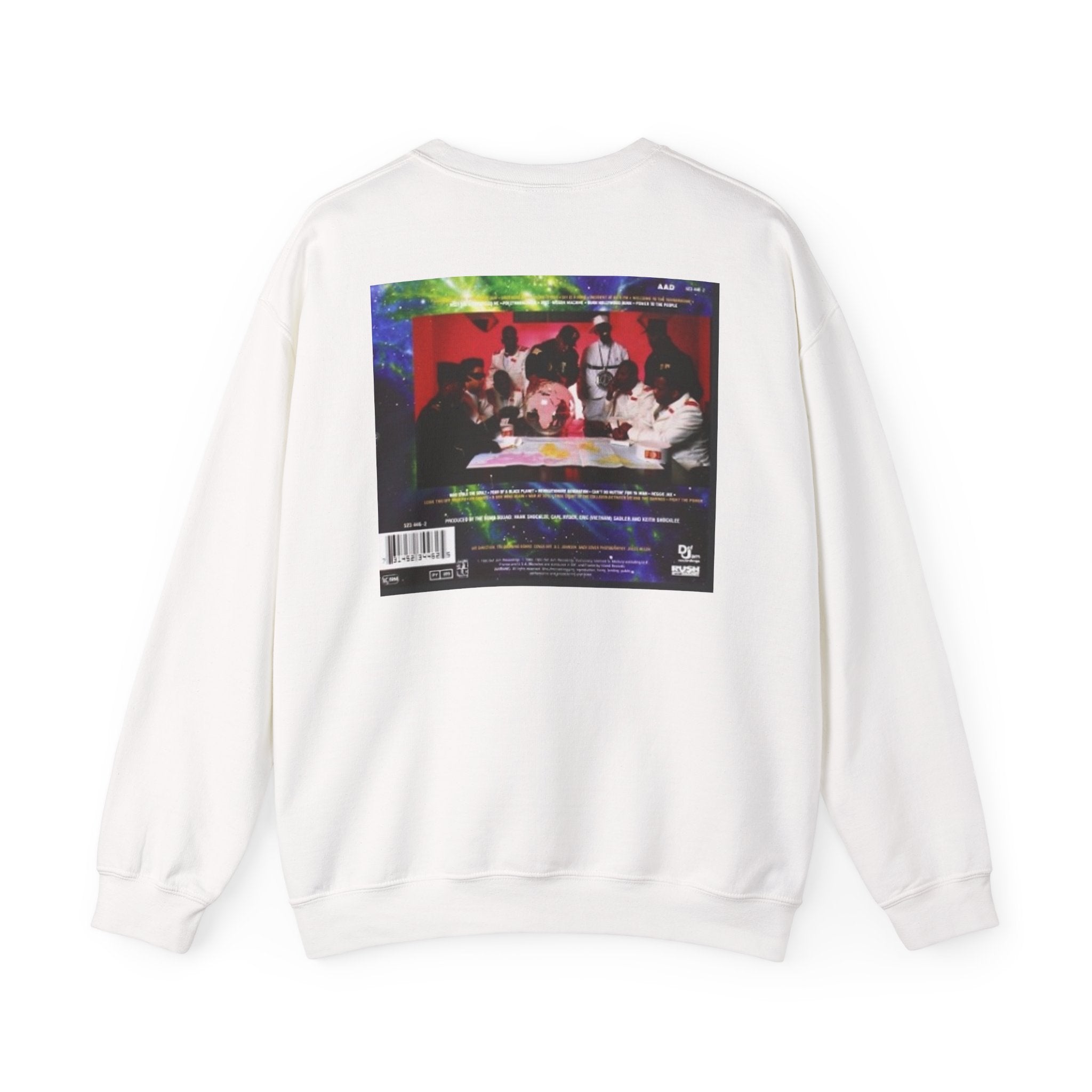 90s Hip Hop Fear of a Black Planet by Public Enemy Unisex Heavy Blend™ Crewneck Sweatshirt