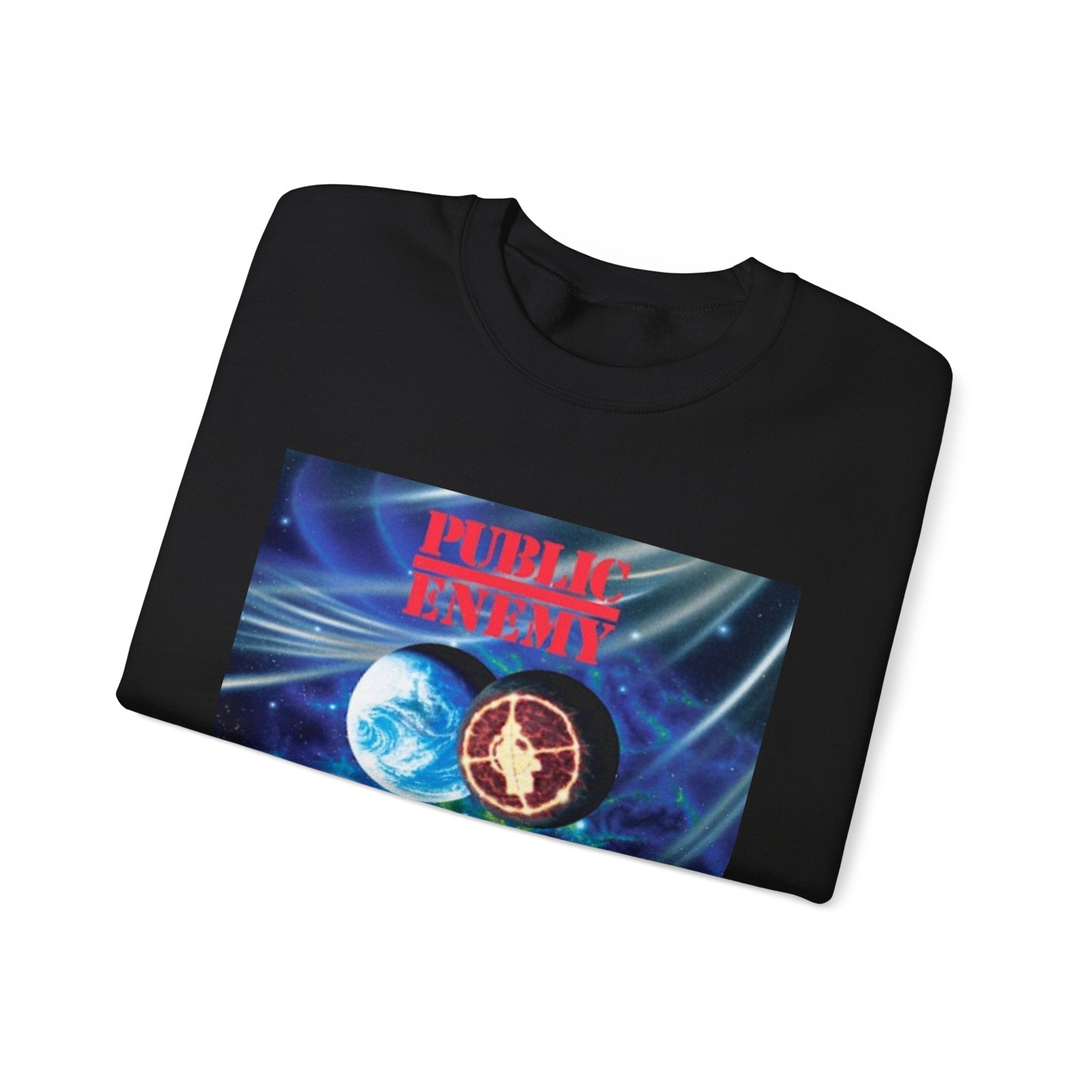 90s Hip Hop Fear of a Black Planet by Public Enemy Unisex Heavy Blend™ Crewneck Sweatshirt