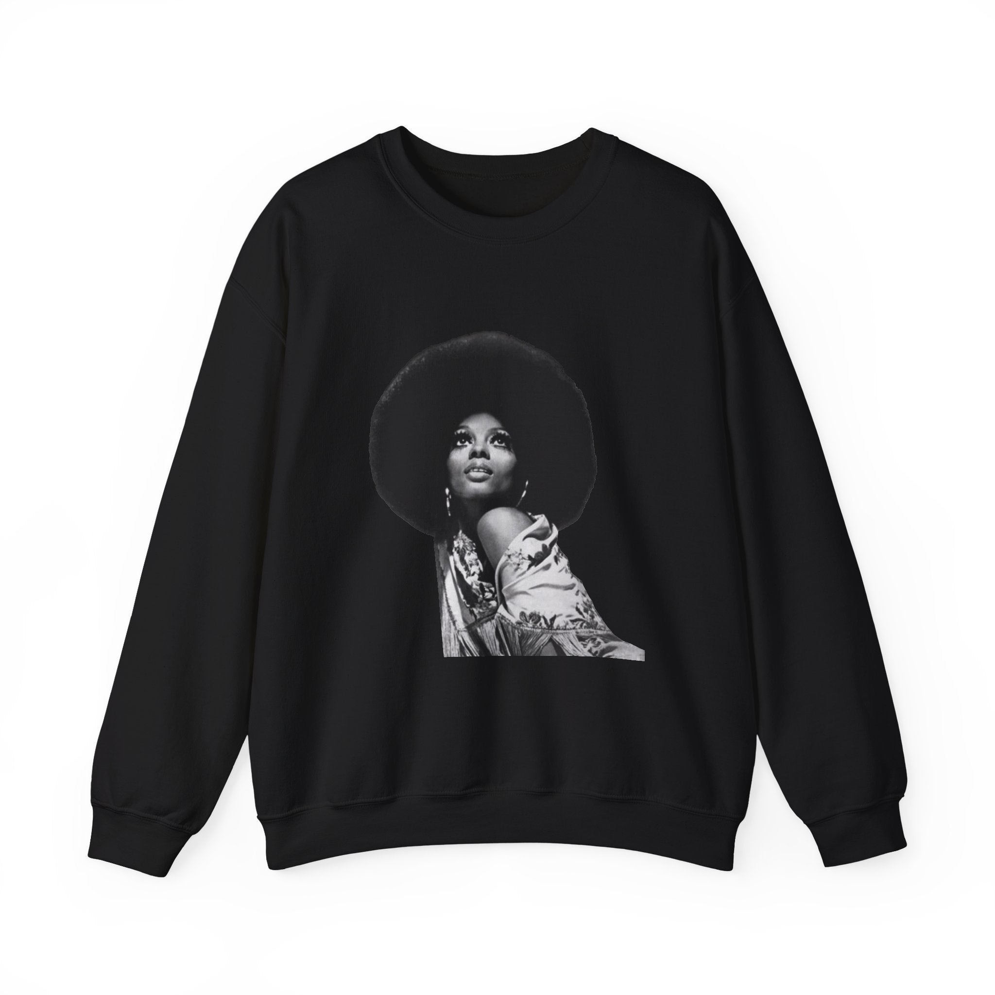 Diana Ross Empowering Afro-Inspired Unisex Crewneck Sweatshirt