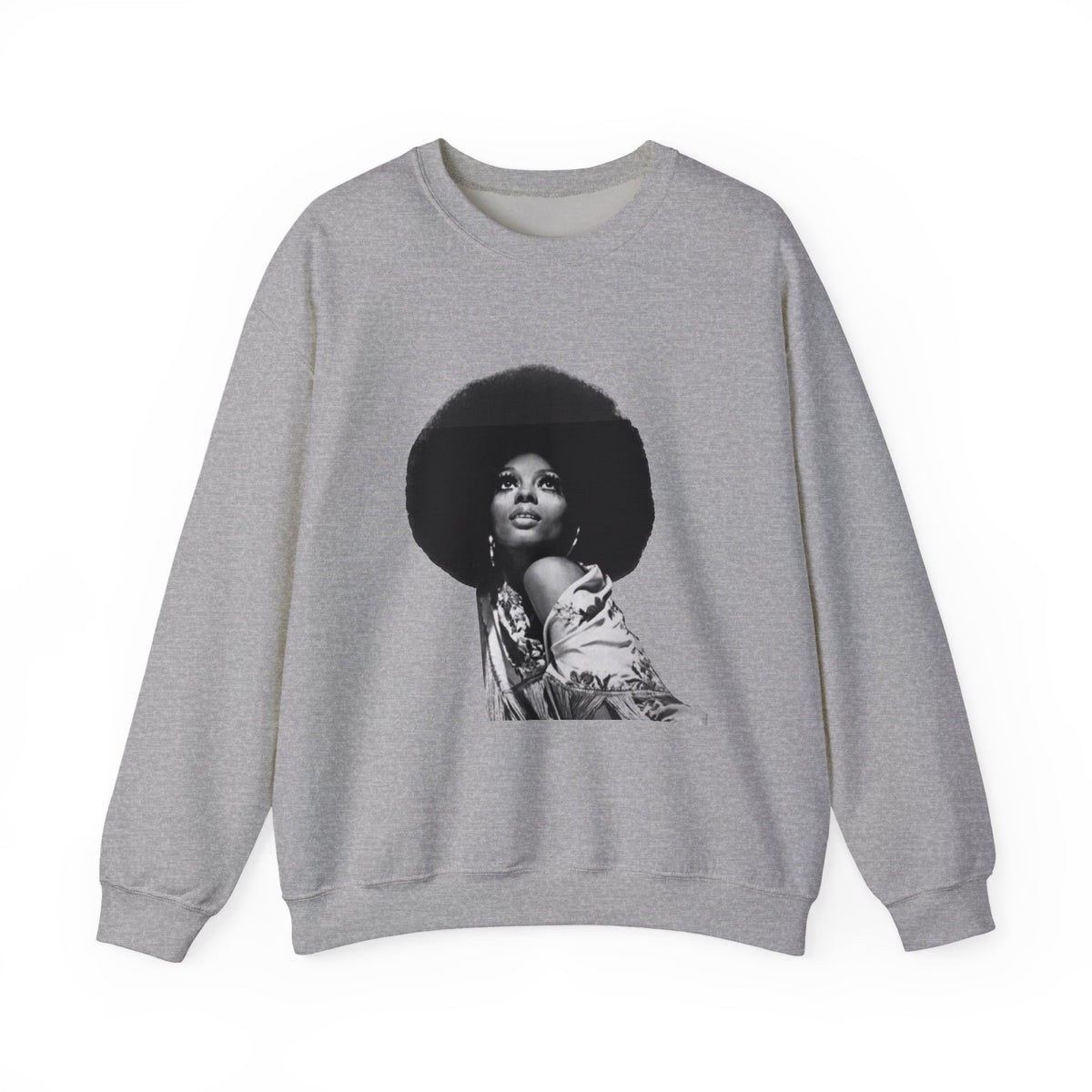 Diana Ross Empowering Afro-Inspired Unisex Crewneck Sweatshirt