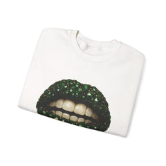 Gemstone Lips Unisex Crewneck Sweatshirt - Stylish & Comfortable