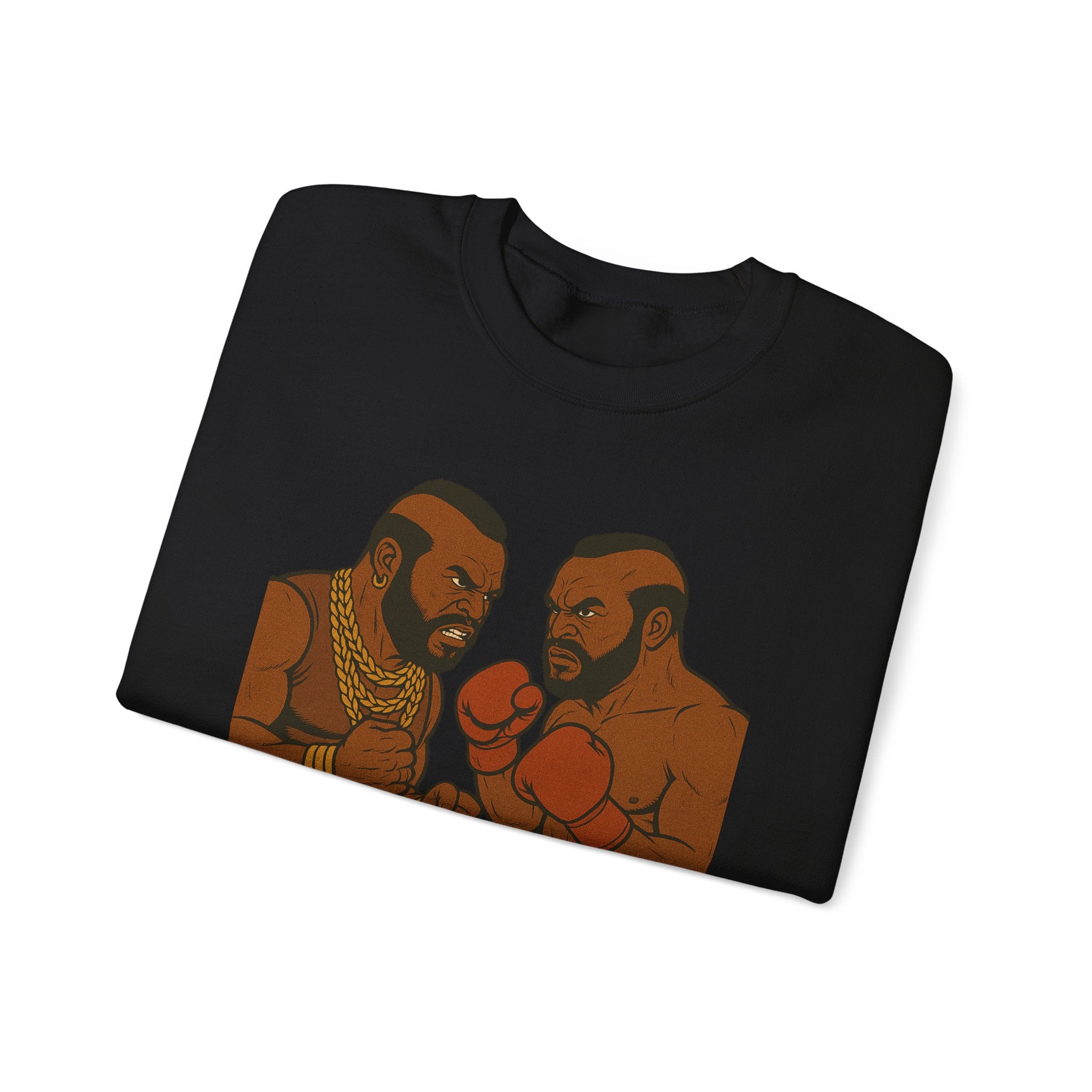 Clubber vs Mr T Design from Rocky Movie Crewneck Sweatshirt