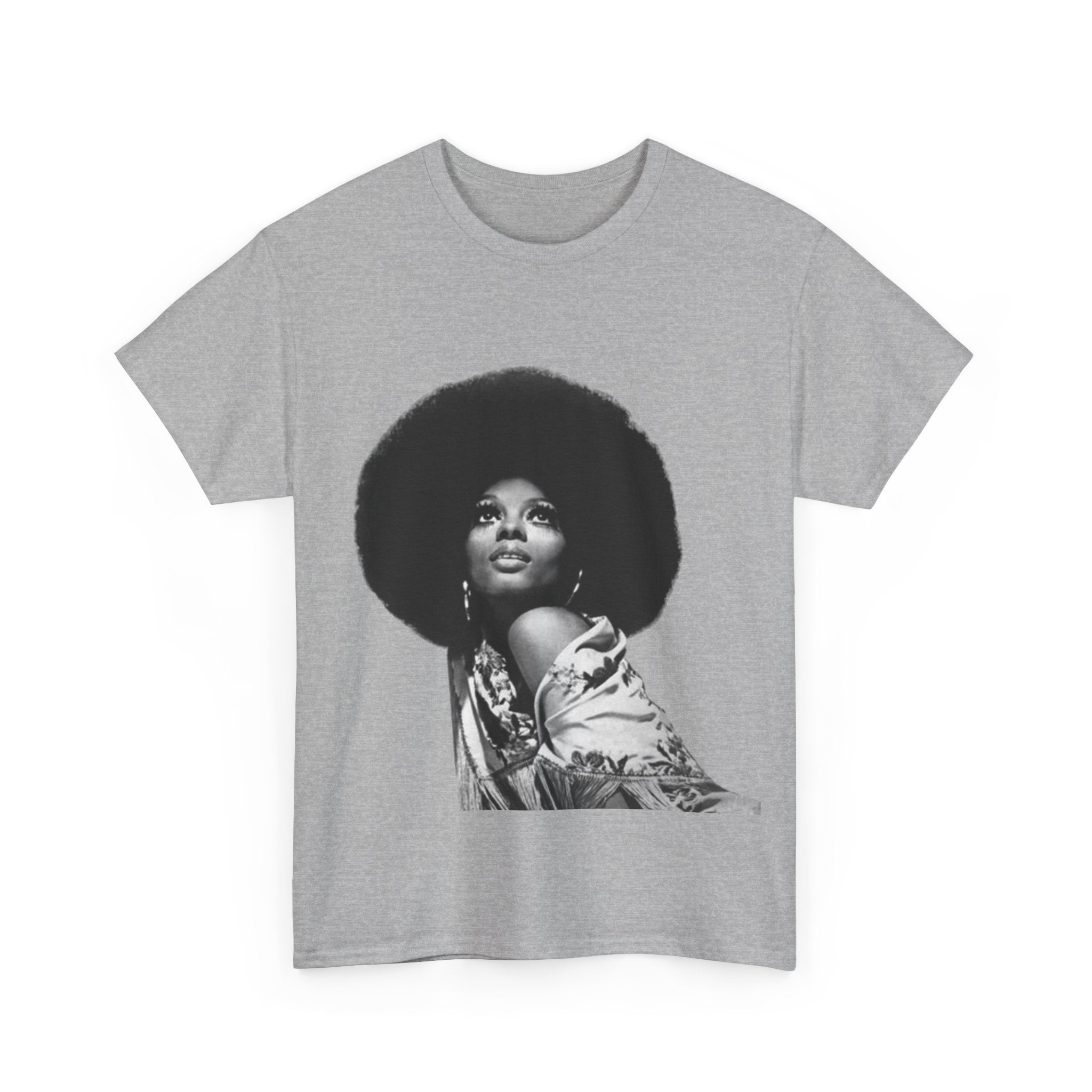 Diana Ross Empowered Afro Love Unisex Heavy Cotton Tee