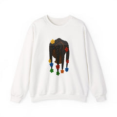 Colorful Flower Braid Crewneck Sweatshirt – Unisex Heavy Blend™
