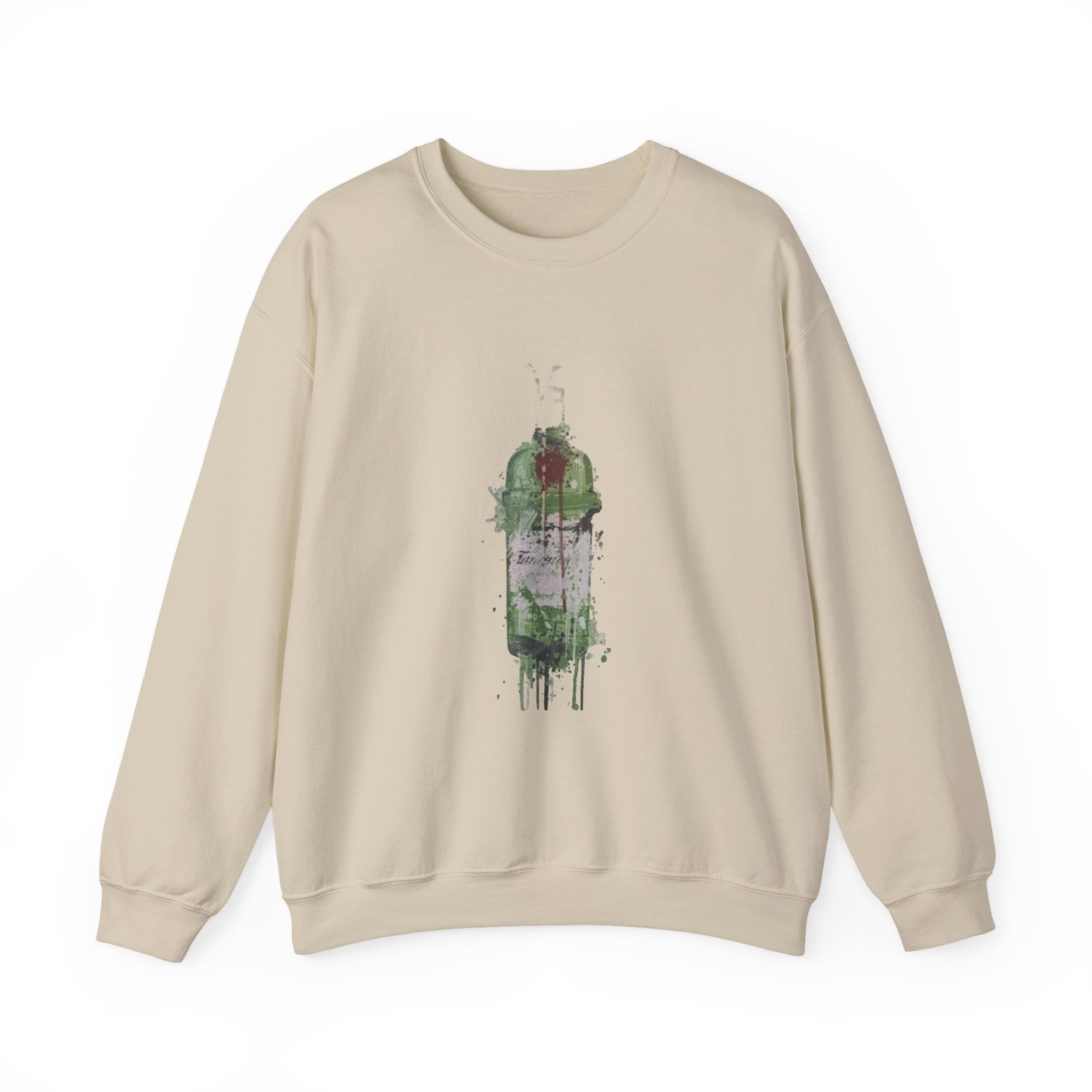 Artistic Green Bottle Crewneck Sweatshirt, Unisex Heavy Blend™