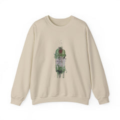 Artistic Green Bottle Crewneck Sweatshirt, Unisex Heavy Blend™