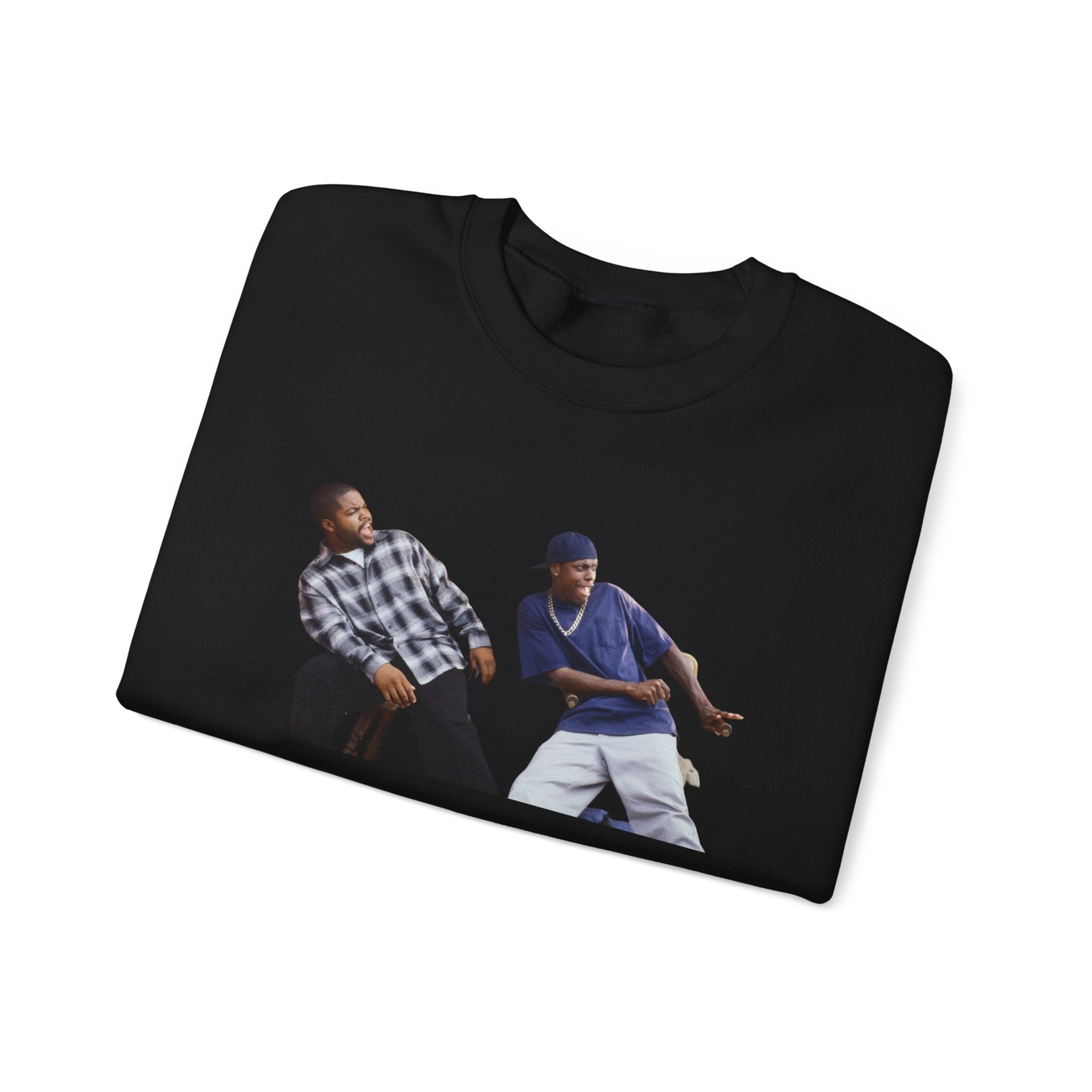 “Daaamn!” Reaction Crewneck Sweatshirt Craig (Ice Cube) and Smokey (Chris Tucker)