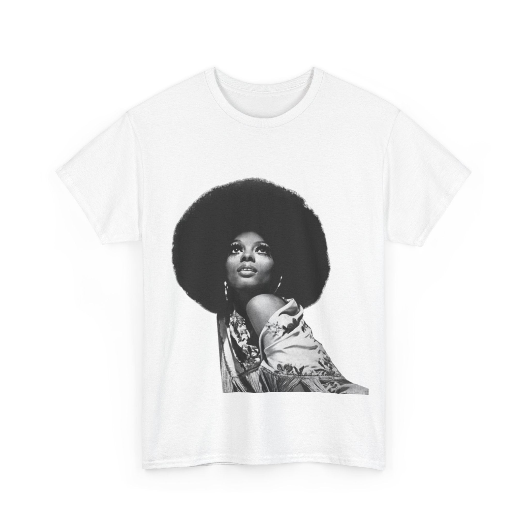 Diana Ross Empowered Afro Love Unisex Heavy Cotton Tee