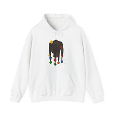 Colorful Flower Braid Unisex Hooded Sweatshirt - Cozy & Stylish