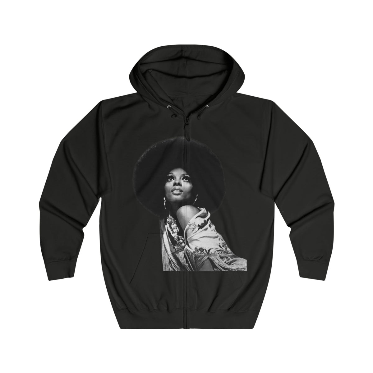 Diana Ross Afro Chic Unisex Pullover Hoodie - Celebrating Black Beauty