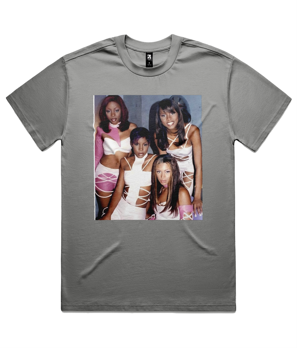 Destiny Child heavyweight tee in Athletic Heather