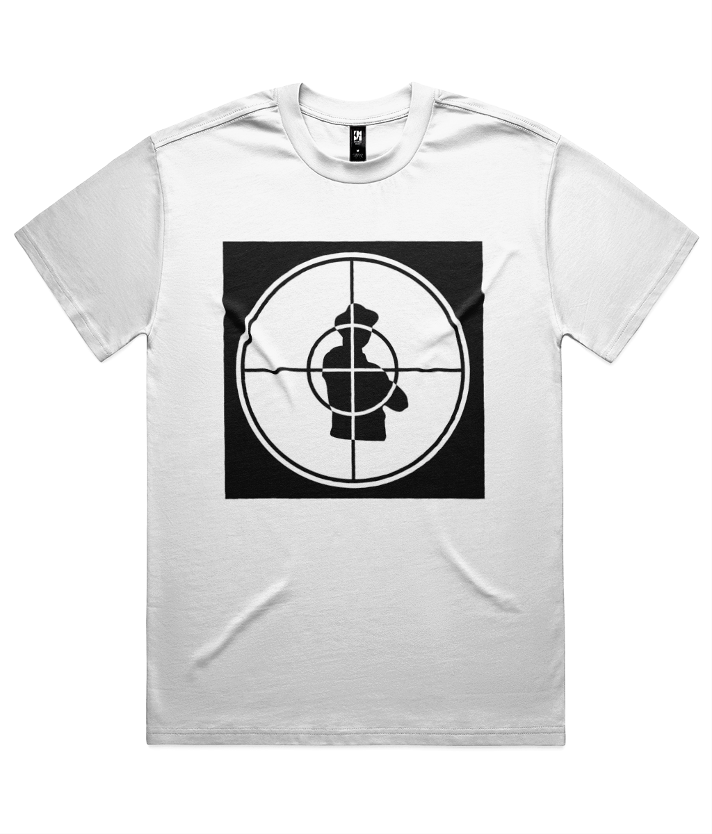 Public Enemy Heavyweight Tee in White, corrected artwork